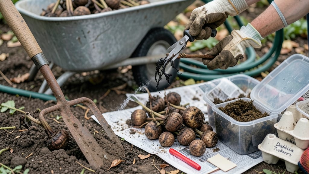 How to Dig Up and Store Dahlia Tubers: Winter-Proofing Guide for Next Year’s Blooms