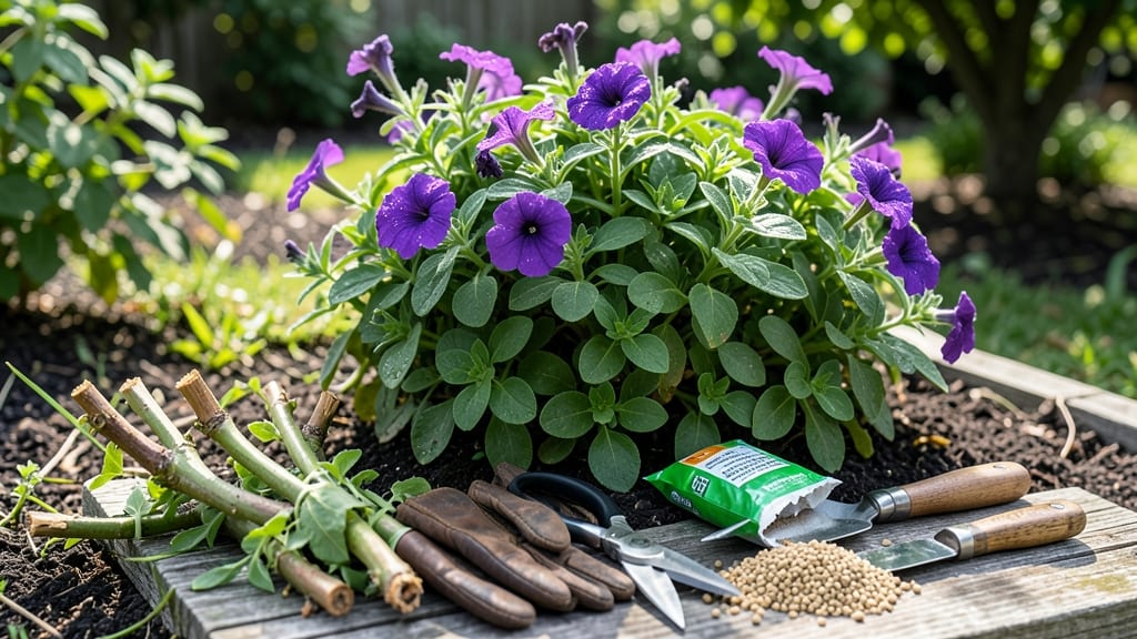 How to Keep Petunias Bushy: Pinch Back Early for Compact, Flower-Packed Growth