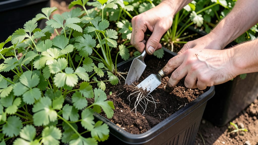 Root Pruning to Encourage Bushier Growth