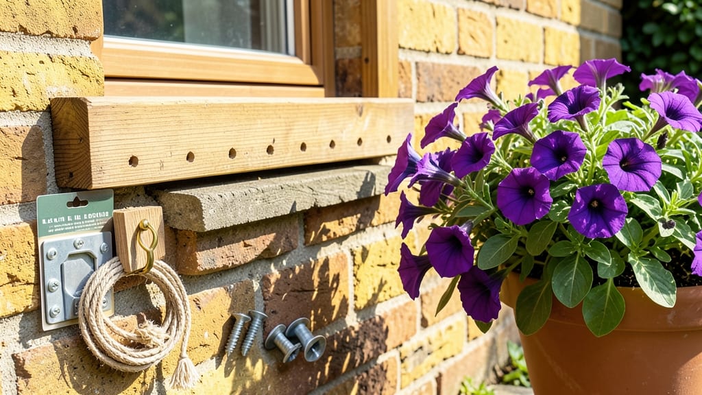 How to Hang Window Boxes on Brick Without Drilling: No-Tool Hooks for Heavy Planters