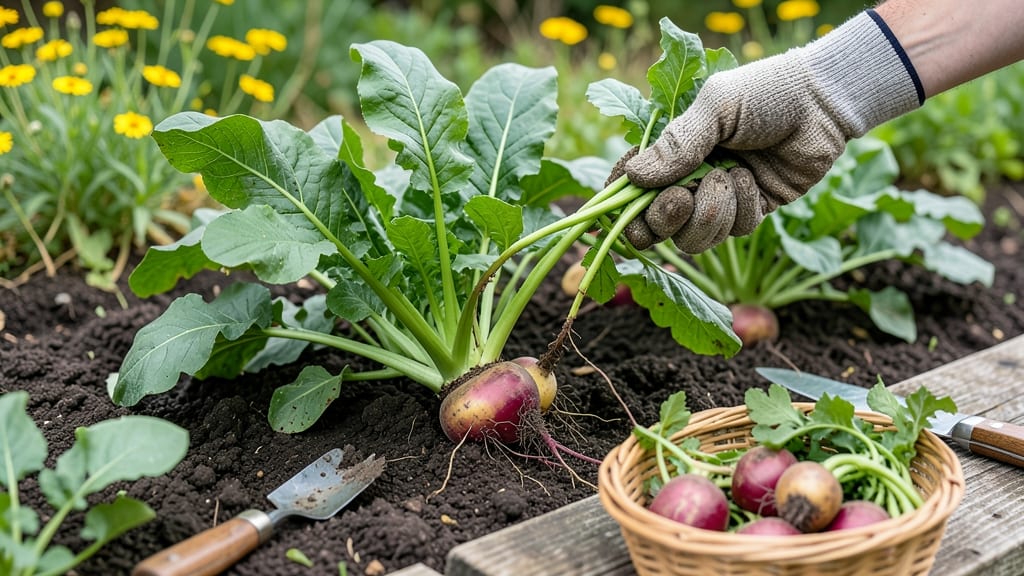 How to Know When to Pick Beets: Leaf Color Shift Signals Peak Sweetness